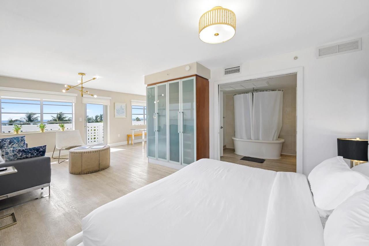 מיאמי ביץ' Ocean Drive Apartments With Rooftop Pool, South Beach, Miami מראה חיצוני תמונה